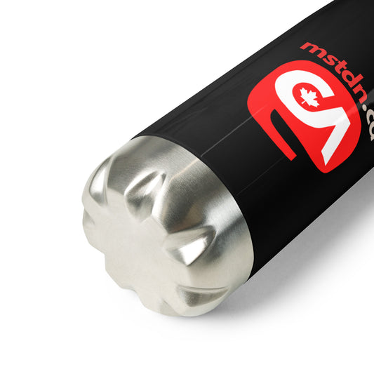 mstdn.ca Stainless Steel Water Bottle